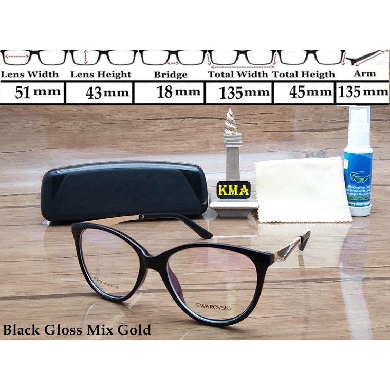 6172. Frame kacamata minus Diamond frame kacamata korea cat eye