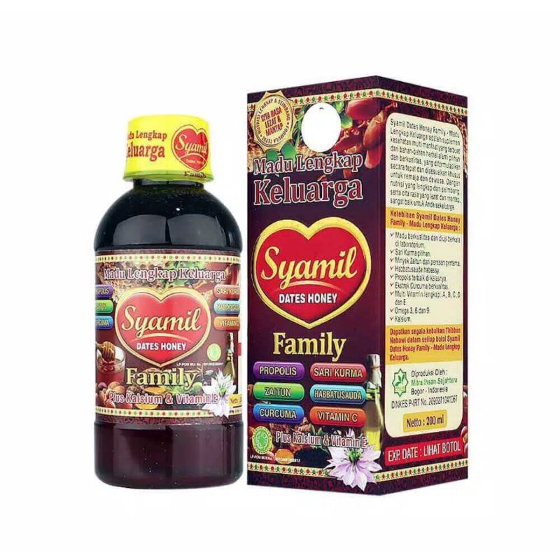 MADU SYAMIL FAMILY DATES HONEY HERBAL 200 ML