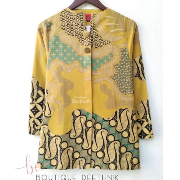 VG.29My22ᵁ– blus batik warna kuning baju batik kerja wanita