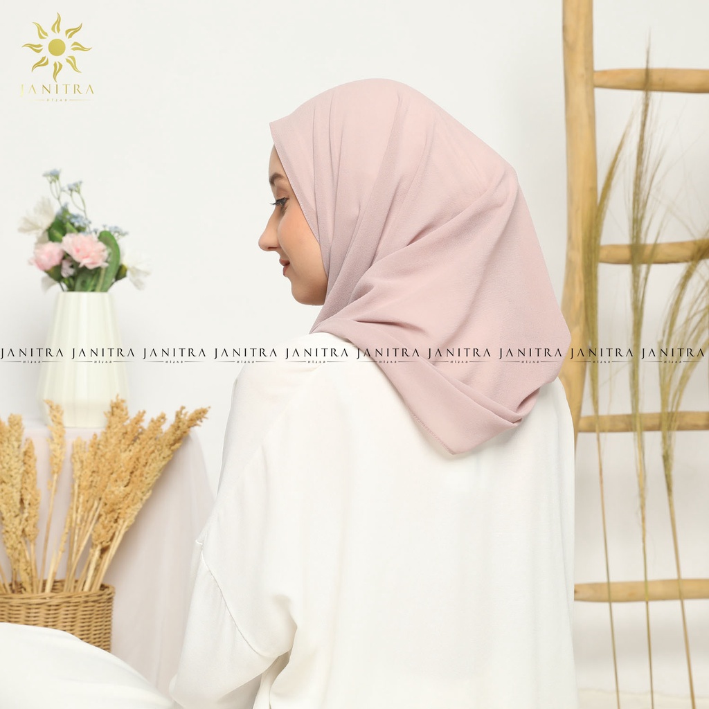 Jilbab Bergo Plisket Ceruty Babydoll | Kerudung Plisket | Bergo Maryam Plisket | Jilbab Instan-tiramisu
