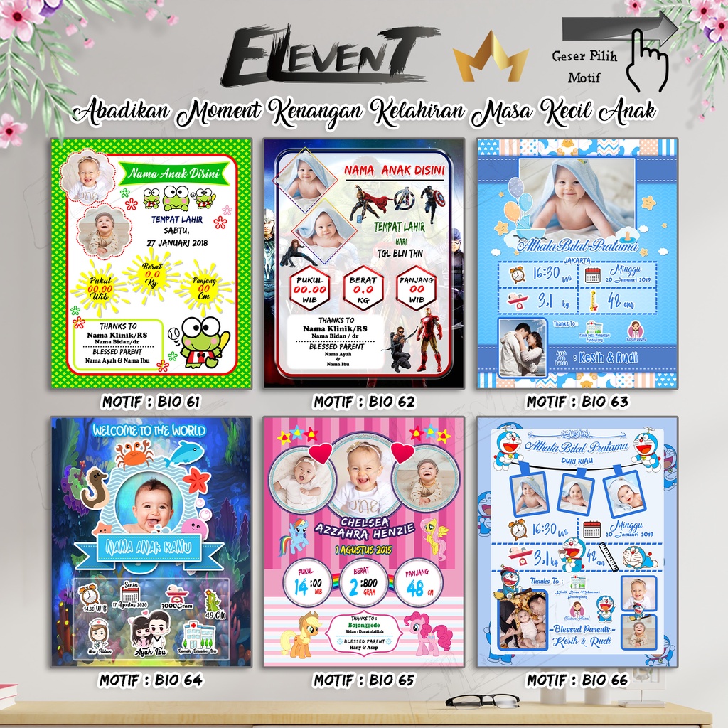 Cetak Foto Bingkai Kaca Biodata Bayi Anak Ukuran Pigura 10R 20x25 Custom Murah Hadiah Frame Unik Premium Biodata Baby Kado Bio Aesthetic Cantik Data Kelahiran Buah Hati Pajangan Walldecor Lucu Edit tercinta Bidan photo Unik Menarik Free Setting TerMurah