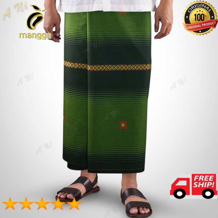 Original M15-38 Cap MANGGA Dewasa Motif SONGKET Sarung Tenun
