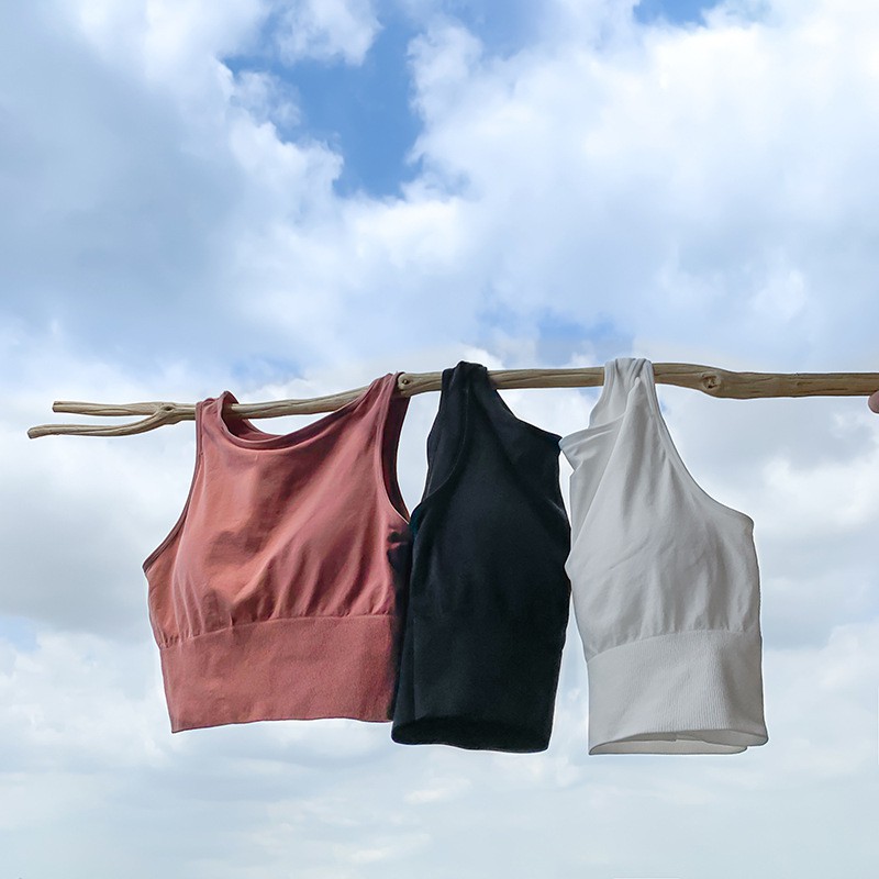 Gobra ♕ PW113 Pakaian Tanktop Fashion Wanita Korea Push Up Tanpa Kawat Kasual Seksi Import Jakarta-7