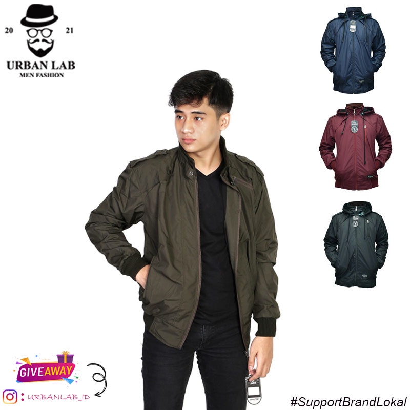 JAKET MOTOR WINDPROOF / JAKET OUTDOOR AMZ HARINGTON - HRN