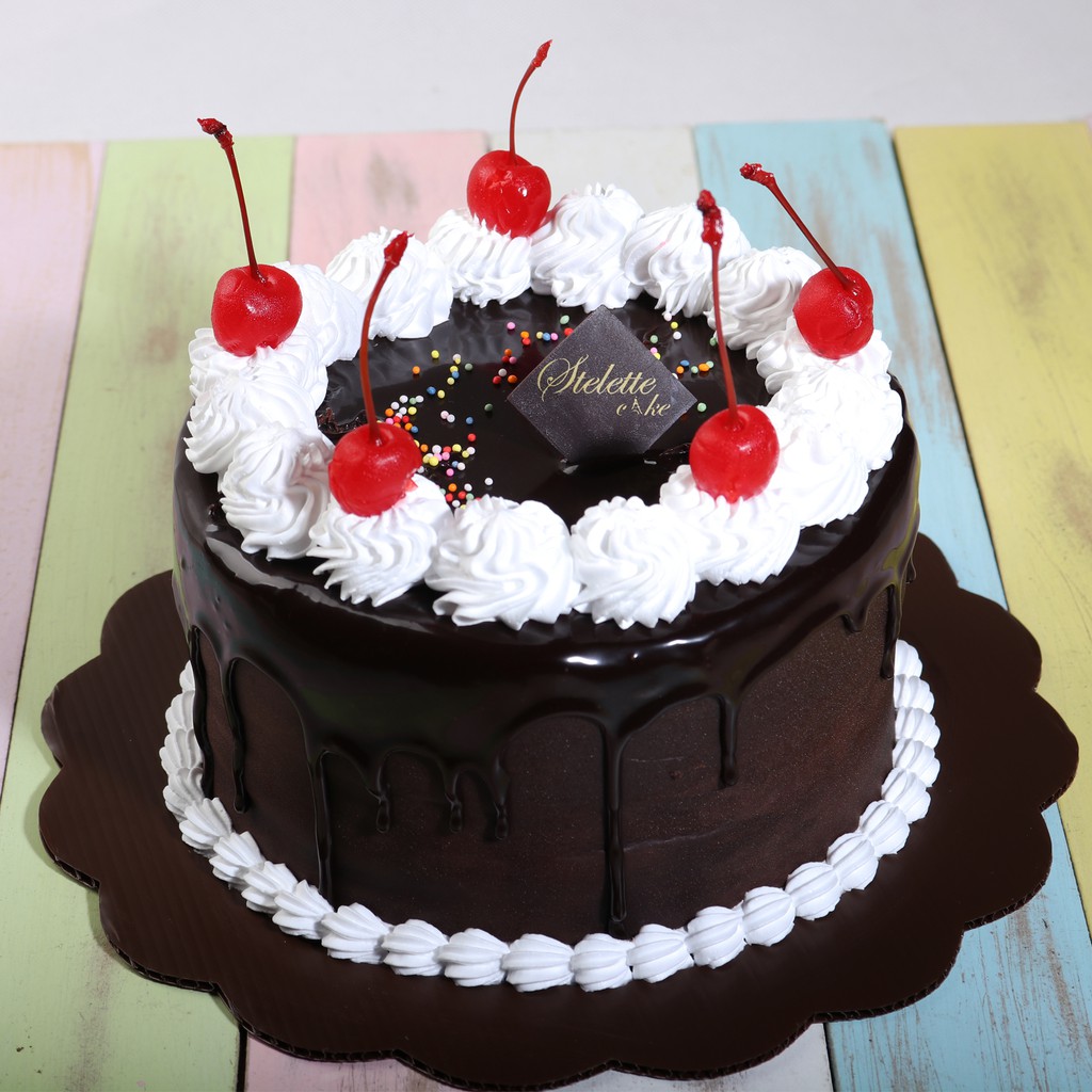 Kue Ulang  Tahun  ukuran diameter 16 cm Chocolate Fudge 