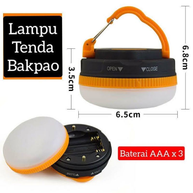 Lampu Tenda Bakpao - Lampu Tenda LED - Lampu Tenda Outdoor Camping