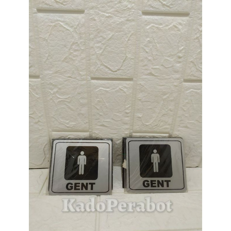 stiket sign blok gent - stiker toilet laki laki - stiker toilet pria