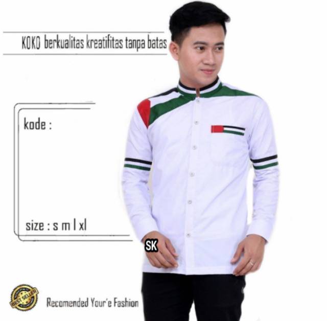 Baju Koko pria Palestine terlaris