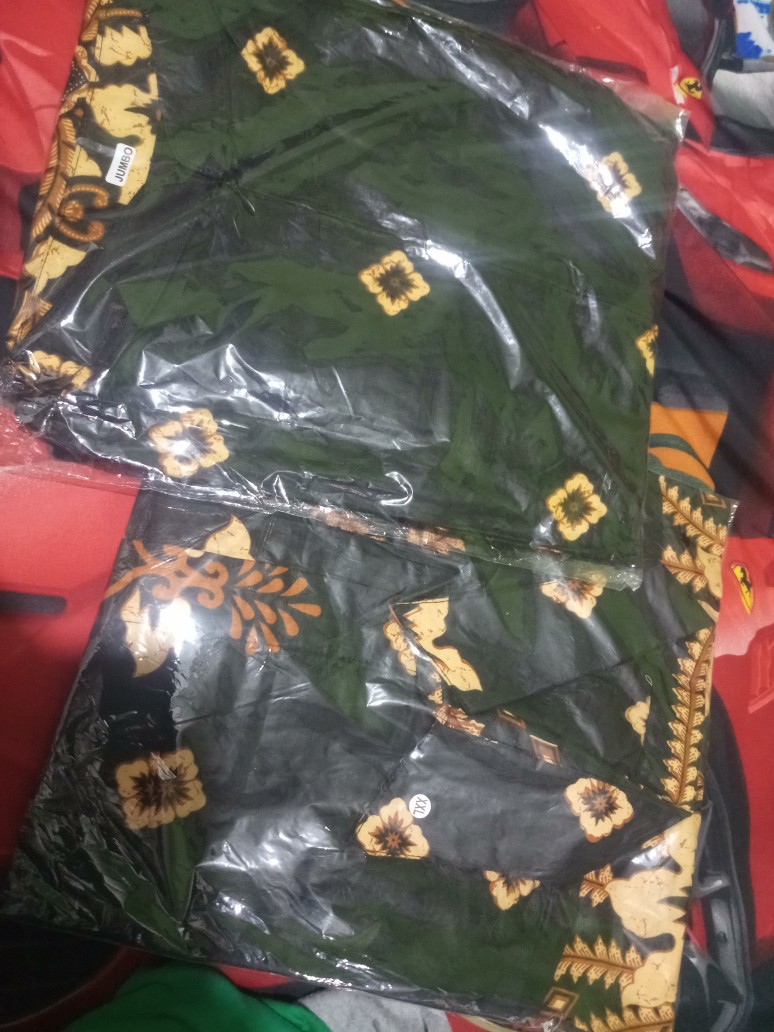 Maura Couple - Sania Ruffle Batik Couple Ori Ndoro Jowi Dnt Garansi - Motif Candi Sogan - M L Xl Xxl