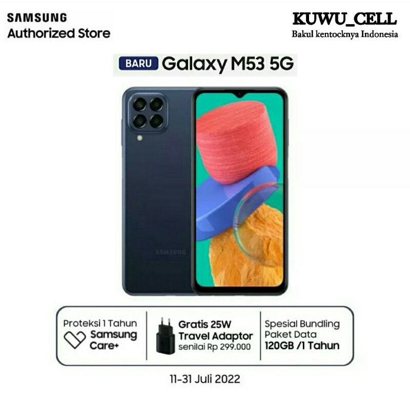 Samsung Galaxy M53 5G 8/256GB Garansi Resmi SEIN