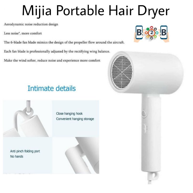 Foldable Hair Dryer Portable H101 Pengering Rambut Hairdryer