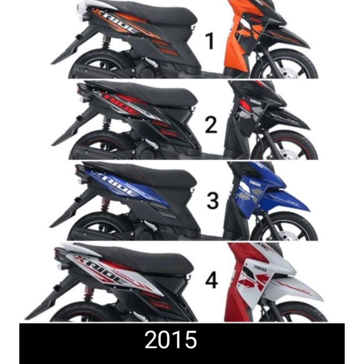 striping stiker lis yamaha x ride 2014 2015