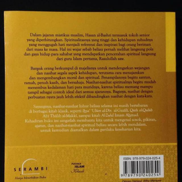 Mata Air Spiritual Islam The Wisdom Of Hasan Al Bashri Nasihat Nasihat Penenang Hati Hasan Basri Shopee Indonesia
