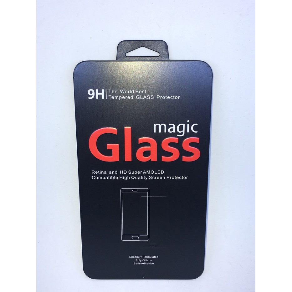 Samsung A8 / Samsung A8+ FULL COVER Magic Glass Premium Tempered Glass Wood Packing