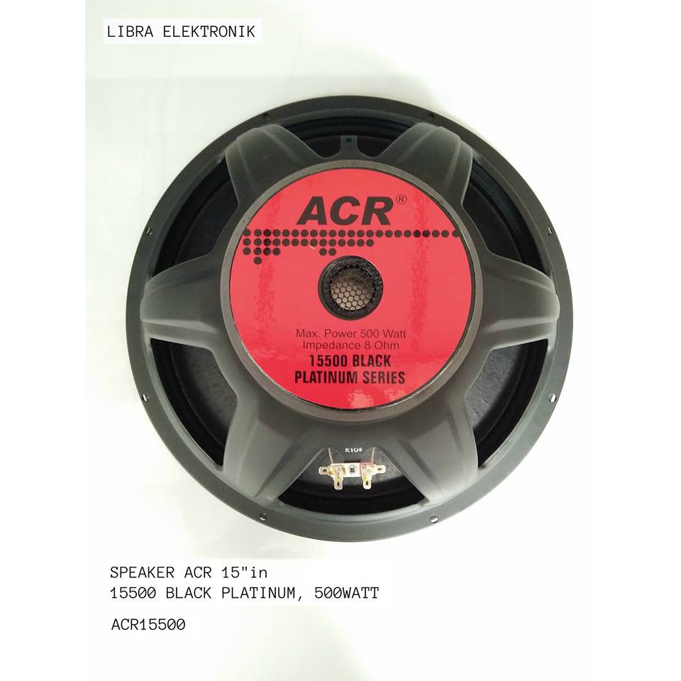 Jual Speaker ACR 15in Type 15500 Black Platinum Series 500 watt