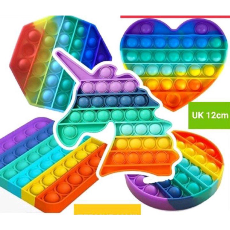 POP IT MURAH RAINBOW UNICORN/AMONGUS fidget push Pop It