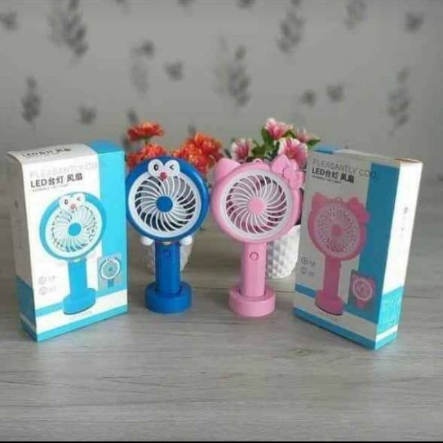 Kipas angin karakter / Kipas mini Led / Kipas mini karakter recharger / mini fan