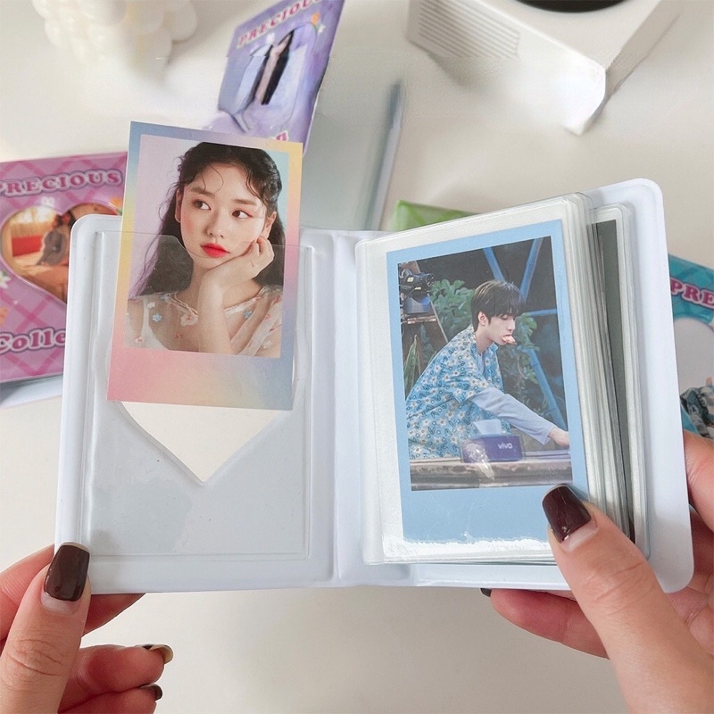 (its pico) 40 slot Mini collect book/kolbuk 1p motif precious pink purple green blue cute kolbuk /photo album for photocard and lomocard