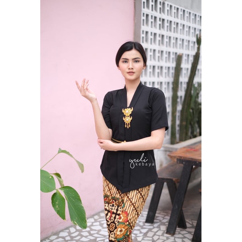 Set Kebaya Bali Murah Kartini Mostcrep Hitam