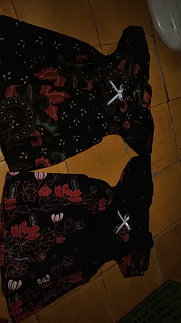 Dress Batik Anak Lengan Pendek, Baju Anak Cewek 1 2 3  4  5 6 Cantik Lucu Murah Grosir