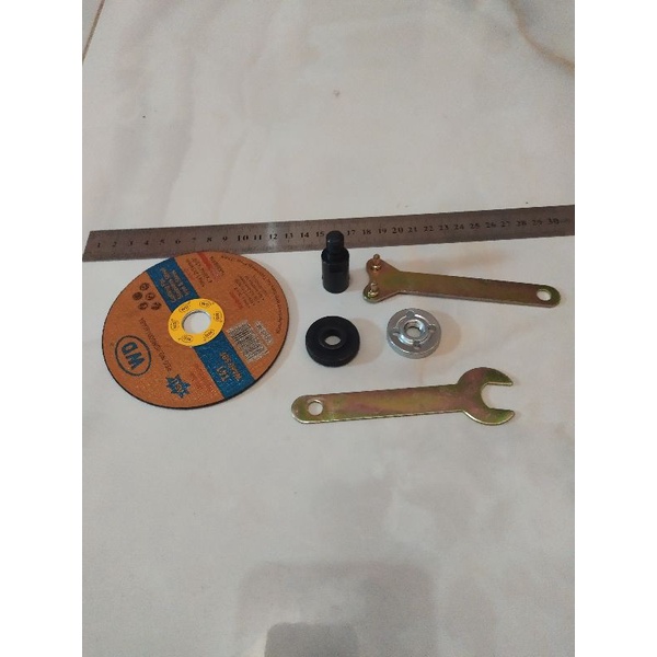 KELENGKAPAN GERINDA DIBAMO 775 - MANDREL - KONENKTOR DAN MATA GERINDA - TIDAK TERMASUK DINAMO 775