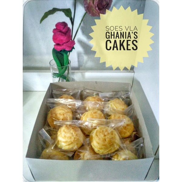 

Kue Hantaran/Snack Box Sus/Soes/Choux Vla Vanilla Medium Size