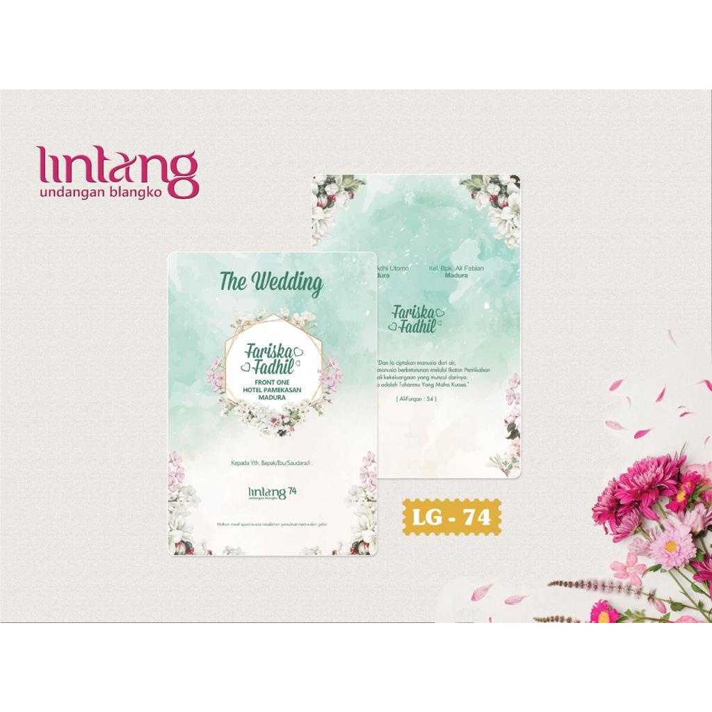 Lintang 74 | Blangko Undangan | Undangan Kosongan (Free File Setting Corel)