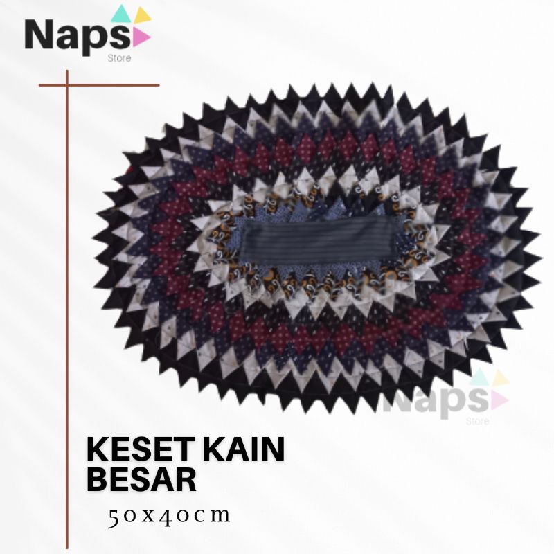 KESET KAIN RINTIK|KESET DAPUR|KESET KAKI OVAL UK BESAR
