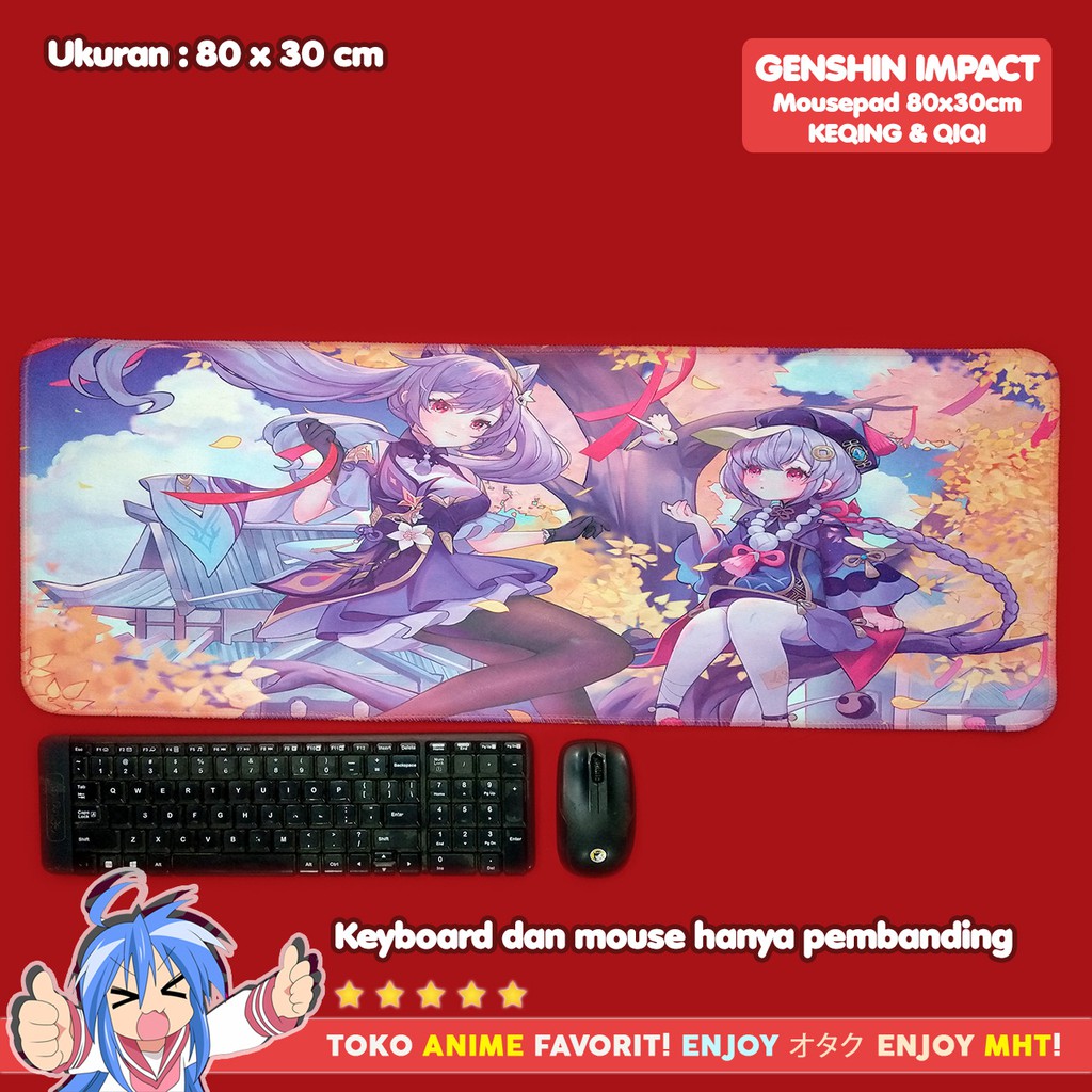 Mousepad Anime Gaming - Deskpad - Genshin Impact : Keqing Qiqi