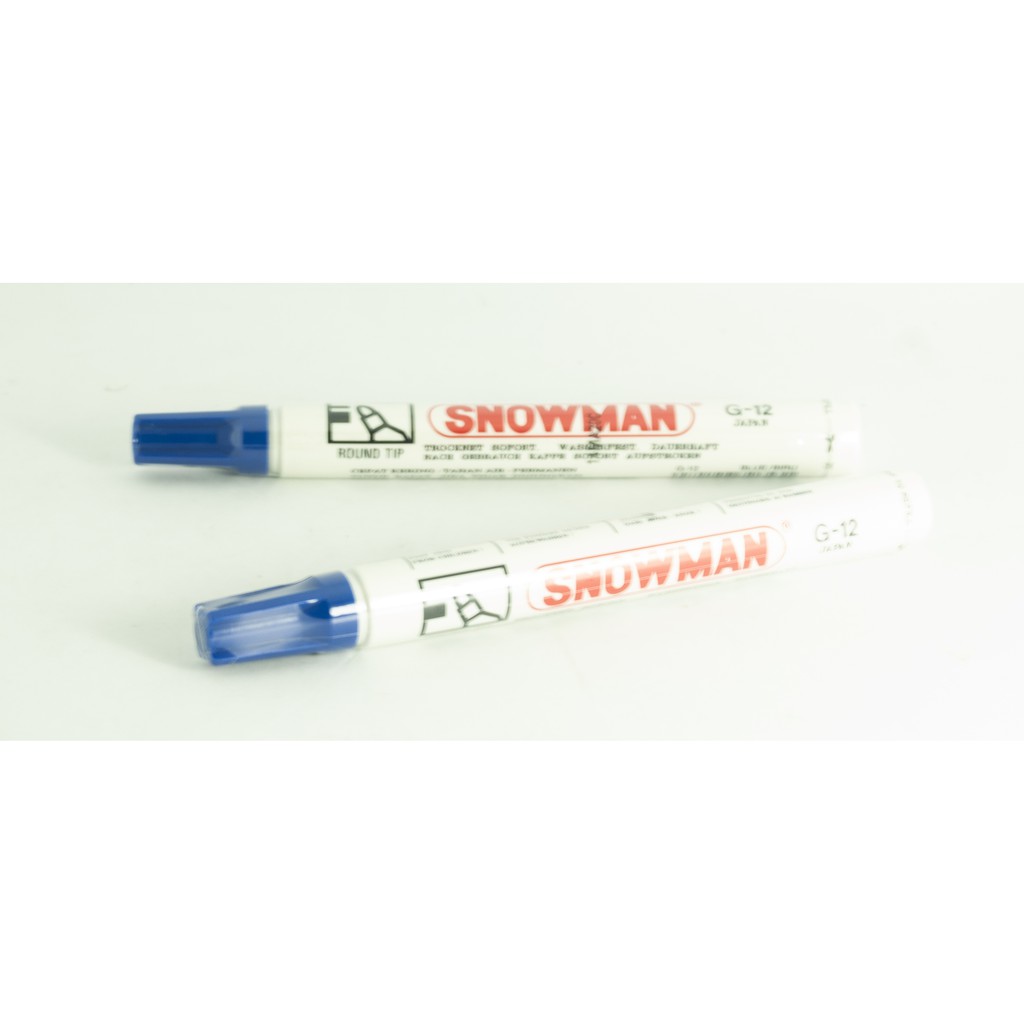 

SPIDOL SNOWMAN PERMANENT MARKER G - 12 WARNA BIRU
