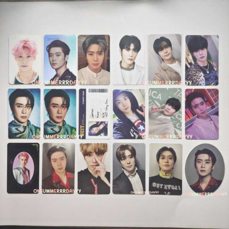 [JAEHYUN PART 1] PC official jumatan kihno neozone natrep sticky sticker ungu yearbook yb photocard 