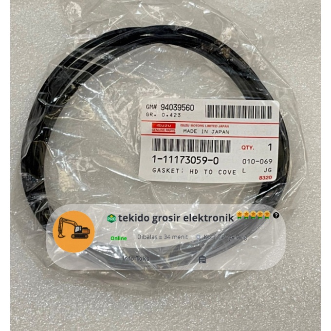 Gasket Cover Oring tutup cover klep 6BG 6BG1T Zaxis 200 Asli GENUINE