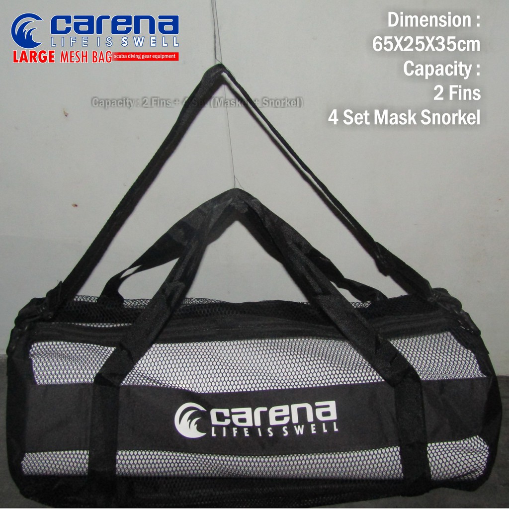 Tas Alat Selam Dasar Jaring Fins Diving LARGE