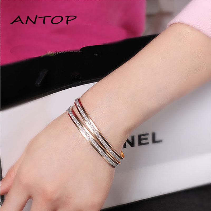 Gelang Tangan Model Bulat Ganda Simple Untuk Wanita