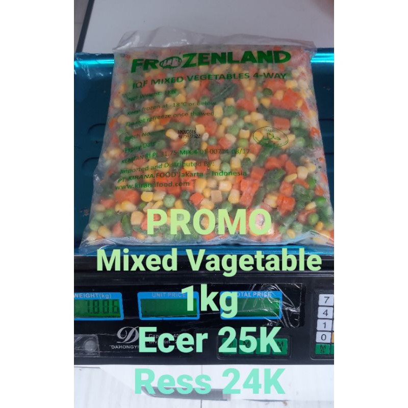 

Mixed Vagatable 1kg Mix sayuran