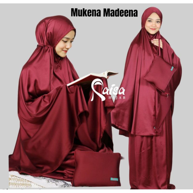 JB892 Mukena Satin Silk Premium Polos Bahan Satin silky Armani  Ori Raisa