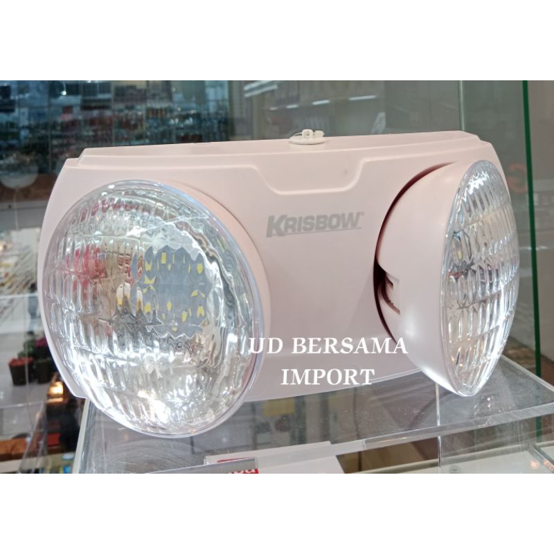 KRISBOW Emergency Lamp Twin Spot 5W Lampu Darurat