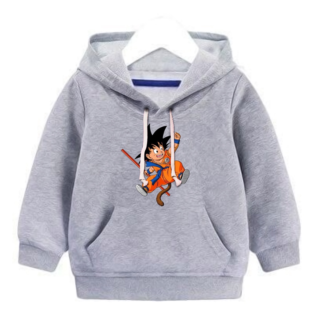 Jaket sweater hoodie anak laki - laki usia 2 3 4 5 6 7 8 19 10 tahun / switer  anak laki laki perempuan karakter hero kartun SON GOKU  / GROSIR TERMURAH BISA COD