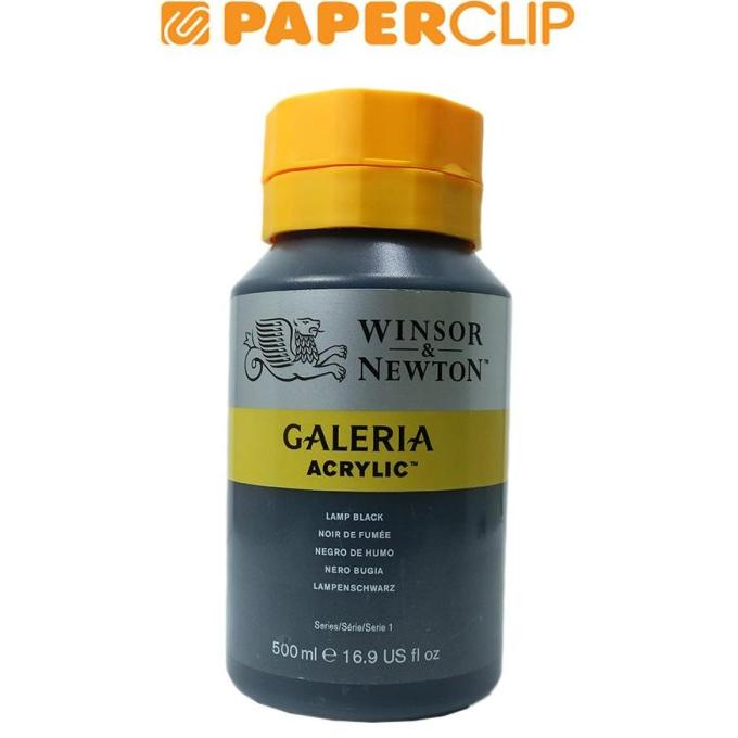 

ACRYLIC WINSOR & NEWTON GALERIA 500ML LAMP BLACK 2150337GAC ---READY---