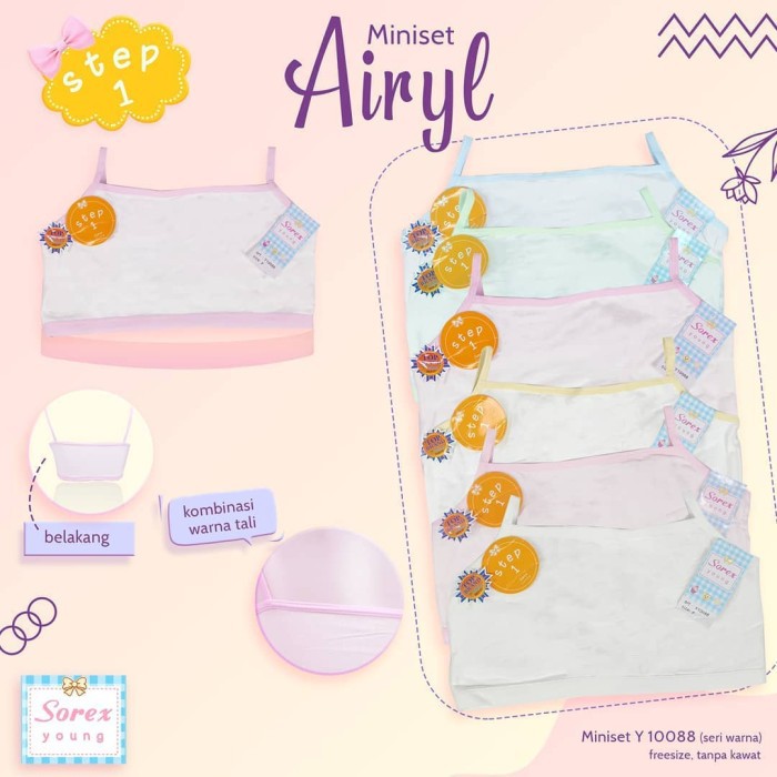 Sorex Bra Remaja Miniset - Sorex BH Remaja Step 1 - Miniset Anak