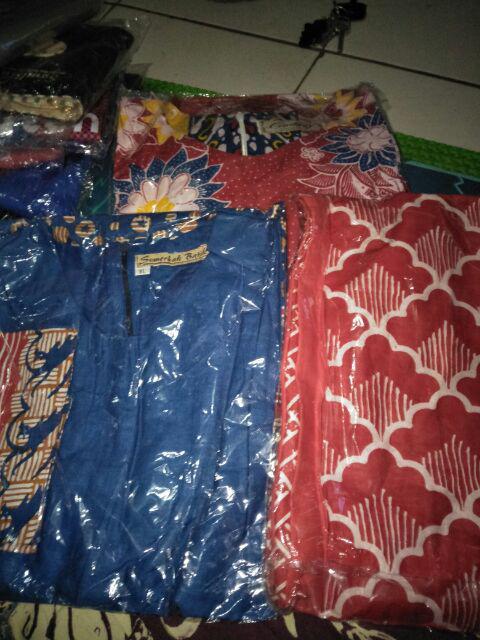 Tunic Dianytha Lapis / Tunik Batik Cantik Murmer / Seragam Batik Kerja Kantor Batik Terbaru