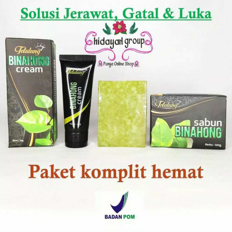 Salep Binahong + Sabun Binahong ( 1 paket lebih murah)