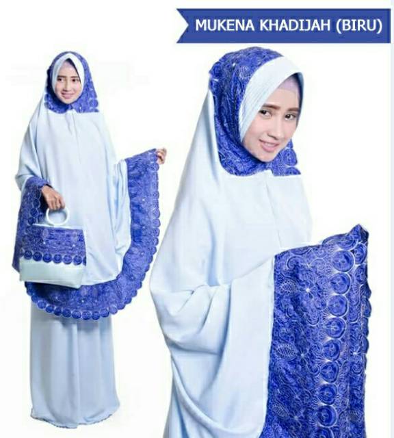 mukena khadijah jumbo, mukena, mukena dewasa, mukena teraweh, mukena lebaran, mukena modern,kekinian