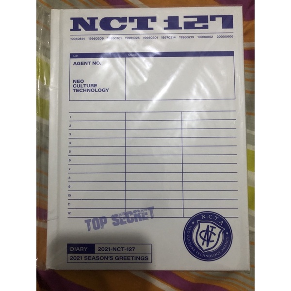 HARD COVER DIARY NCT 127 SEASON GREETING 2021