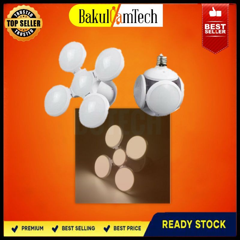 LAMPU LED BOHLAM 30W MODEL DRAGON BALL 5 SISI LED UFO 30 WLAMPU LED BALL BISA DILIPAT HEMAT ENERGY