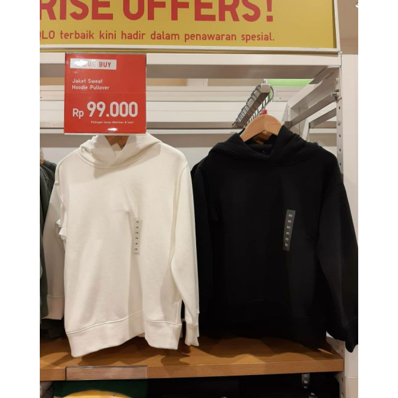 jaket sweat hoodie pullover kids uniqlo