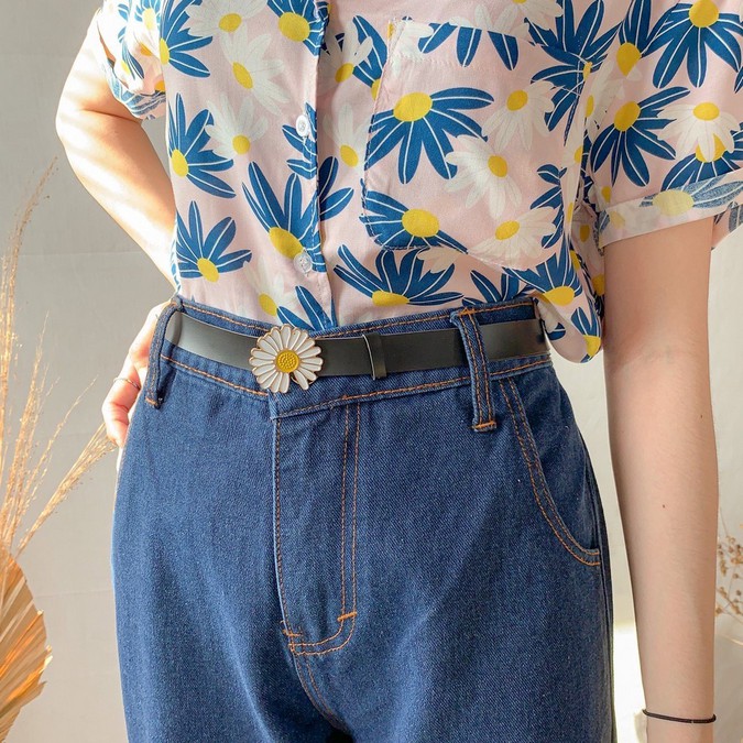 HOPYLOVY - DREAMI BELT DAISY FLOWER Ikat Pinggang Wanita