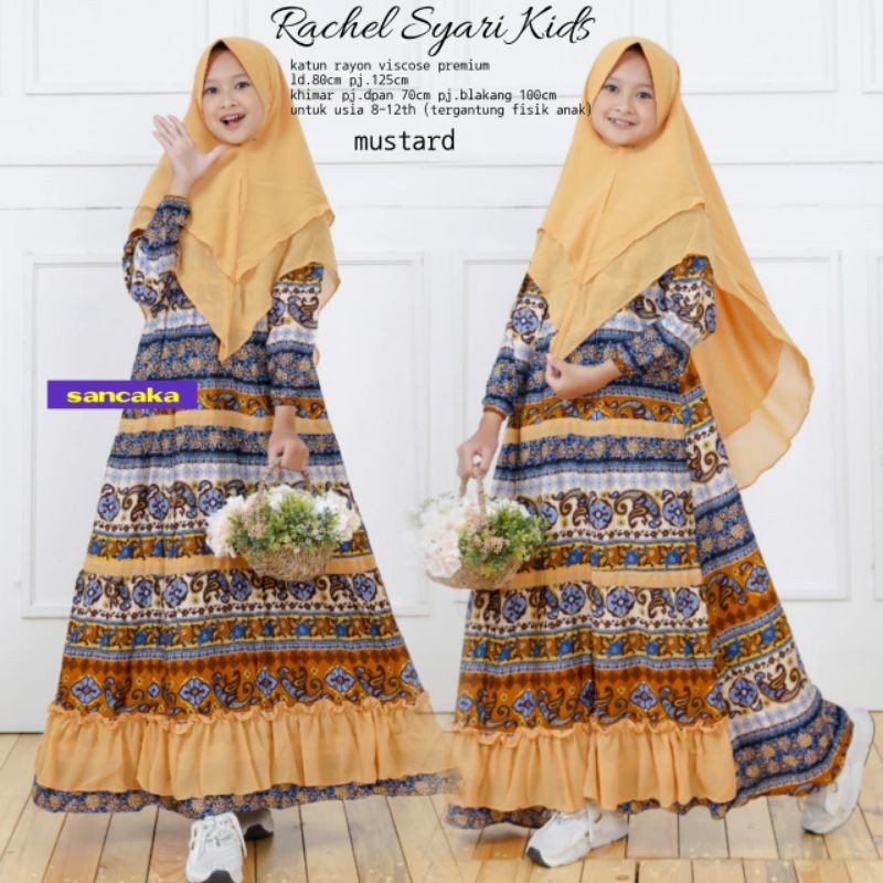 Rachel Syari Kids gamis anak original sancaka termurah