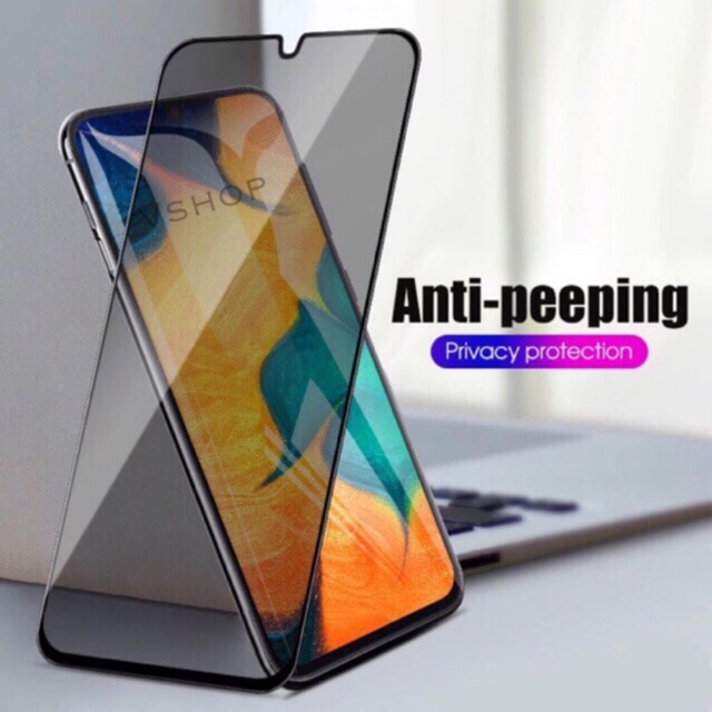 TEMPER GLASS SAMSUNG A30 - A30S ANTY SPY 5D FULL SCREEN COVER