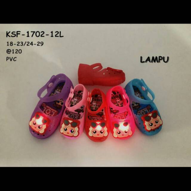 Sepatu Lampu Anak Karakter Lol